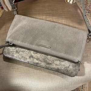 Stylish Gray and Silver Women's Bag